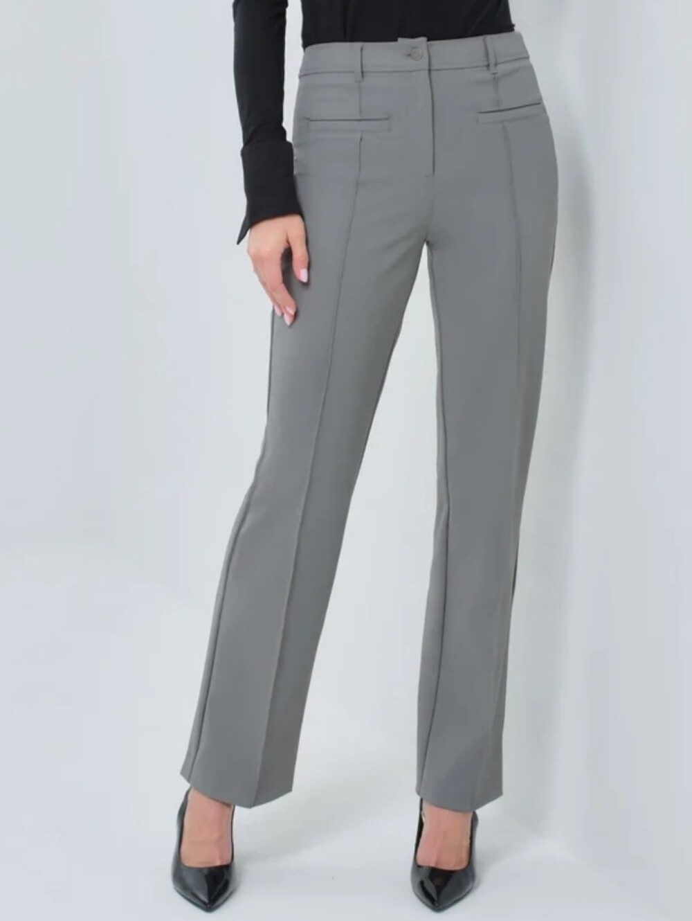 Anatomie Cruz Performance Twill Bootcut Pant Grey AA6413 NWT Size XL